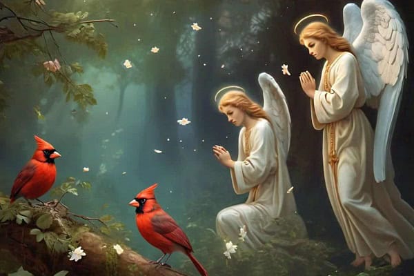 Presence of Cardinals and Angels in Folklore